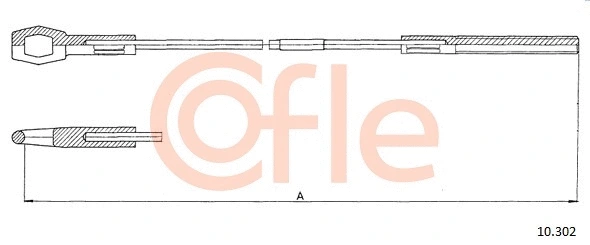 Cable Pull, clutch control (10.302)