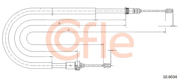 Cable Pull, parking brake (10.6034)