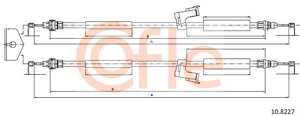 Cable Pull, parking brake (92.10.8227)