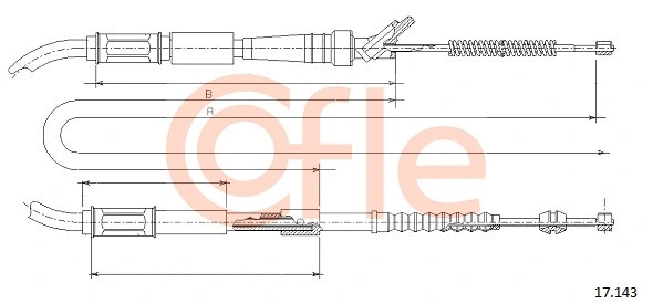 Cable Pull, parking brake (17.143)
