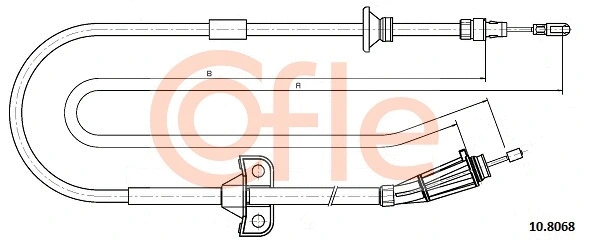 Cable Pull, parking brake (10.8068)