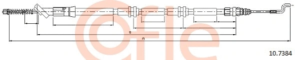 Cable Pull, parking brake (10.7384)