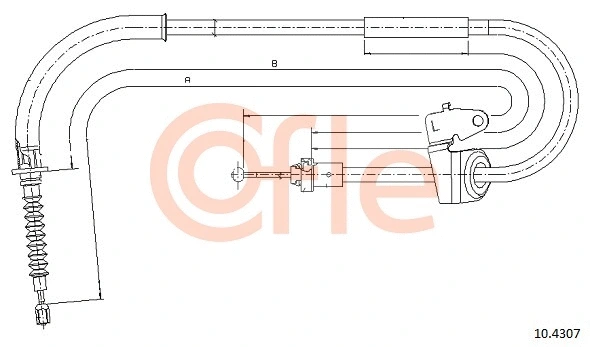 Cable Pull, parking brake (92.10.4307)