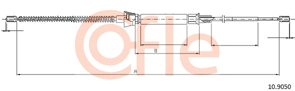 Cable Pull, parking brake (10.9050)