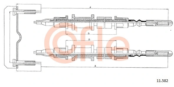 Cable Pull, parking brake (11.582)