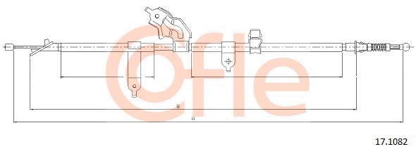Cable Pull, parking brake (17.1082)