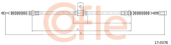 Cable Pull, parking brake (17.0378)