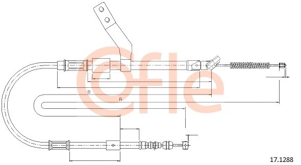 Cable Pull, parking brake (17.1288)