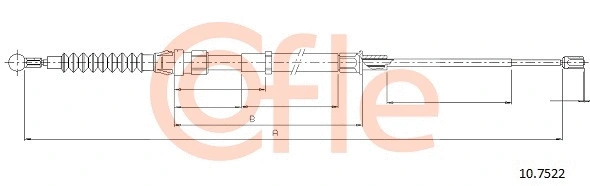 Cable Pull, parking brake (10.7522)