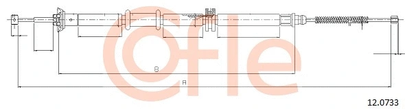 Cable Pull, parking brake (12.0733)