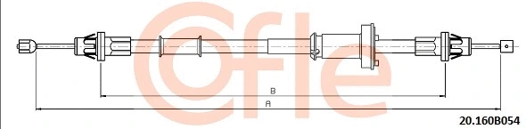 Cable Pull, parking brake (20.160B054)