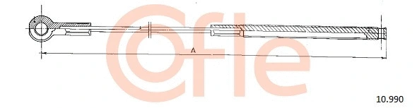 Cable Pull, parking brake (10.990)