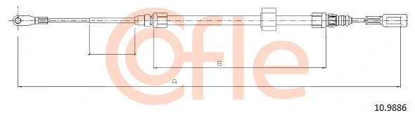 Cable Pull, parking brake (92.10.9886)