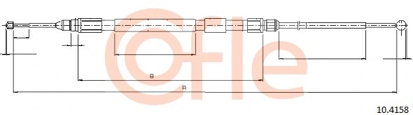 Cable Pull, parking brake (10.4158)