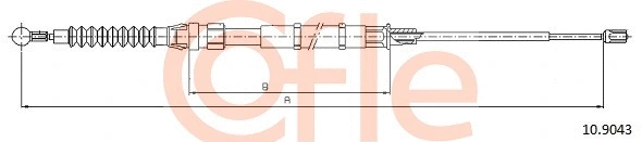 Cable Pull, parking brake (10.9043)