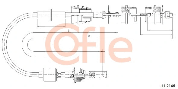 Cable Pull, clutch control (11.2146)