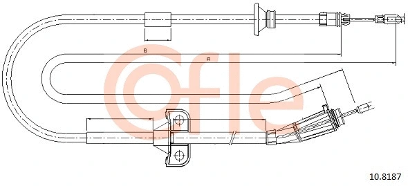 Cable Pull, parking brake (10.8187)