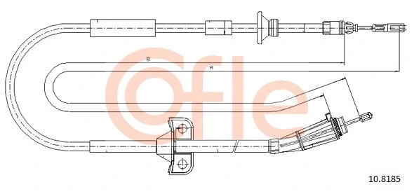 Cable Pull, parking brake (92.10.8185)