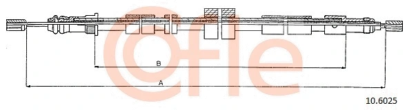 Cable Pull, parking brake (10.6025)