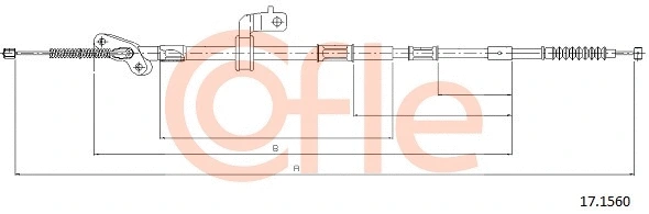 Cable Pull, parking brake (17.1560)