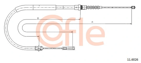 Cable Pull, parking brake (11.6026)