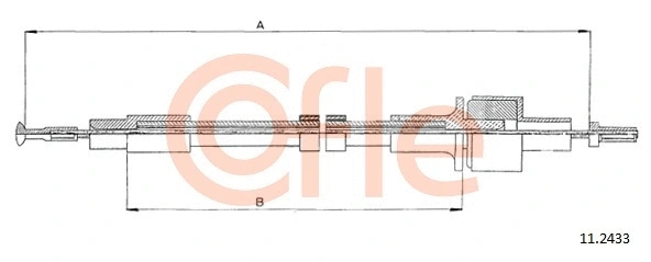 Cable Pull, clutch control (11.2433)