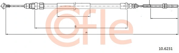 Cable Pull, parking brake (10.6231)