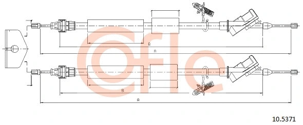 Cable Pull, parking brake (10.5371)