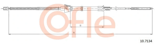 Cable Pull, parking brake (10.7134)