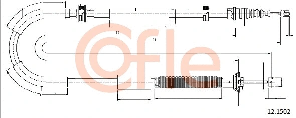 Cable Pull, parking brake (12.1502)