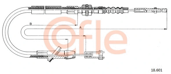Cable Pull, clutch control (18.601)