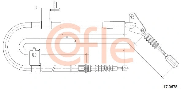 Cable Pull, parking brake (17.0678)