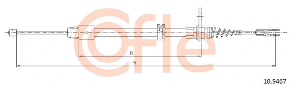 Cable Pull, parking brake (10.9467)