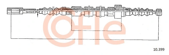 Cable Pull, parking brake (10.399)