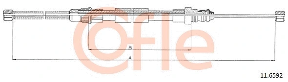 Cable Pull, parking brake (11.6592)