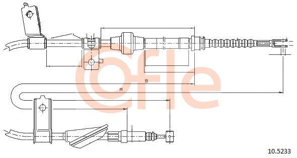 Cable Pull, parking brake (10.5233)