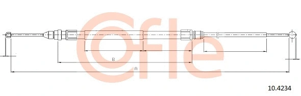 Cable Pull, parking brake (10.4234)