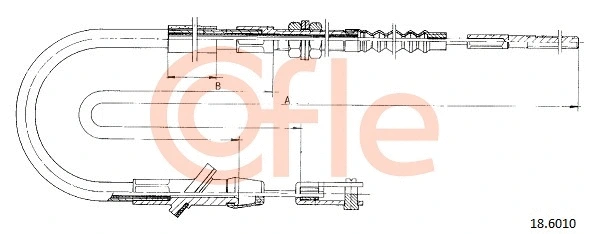 Cable Pull, clutch control (18.6010)