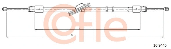 Cable Pull, parking brake (10.9445)