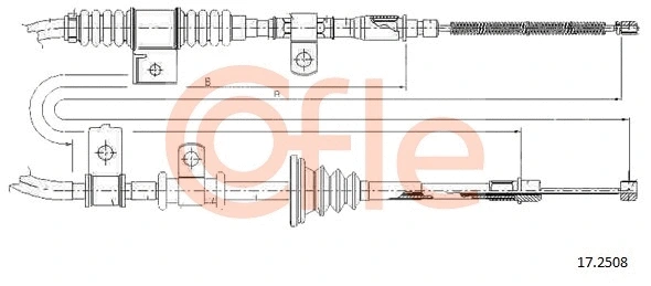 Cable Pull, parking brake (17.2508)