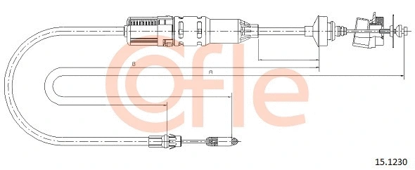 Cable Pull, clutch control (15.1230)