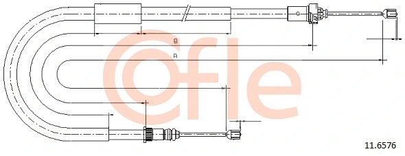 Cable Pull, parking brake (11.6576)