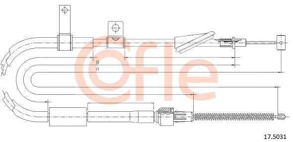 Cable Pull, parking brake (17.5031)