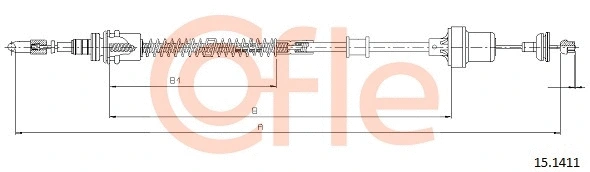 Cable Pull, clutch control (15.1411)
