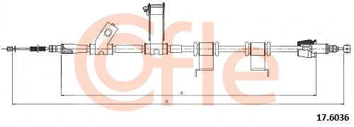 Cable Pull, parking brake (17.6036)