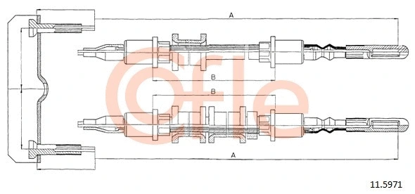 Cable Pull, parking brake (92.11.5971)