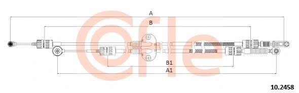 Cable Pull, manual transmission (92.10.2458)