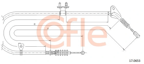 Cable Pull, parking brake (17.0653)