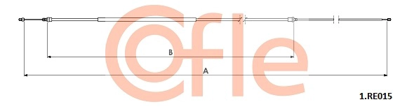Cable Pull, parking brake (92.1.RE015)