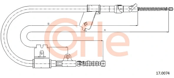 Cable Pull, parking brake (17.0074)